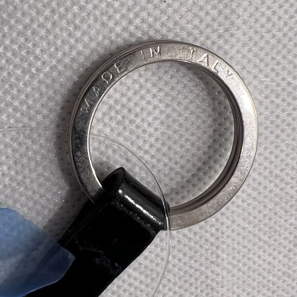 Furla HOUSE Key Ring Holder Stainless Steel & Leather - Picture 3 of 5